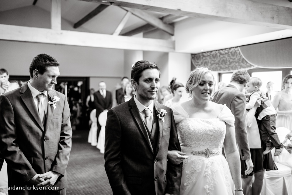 wedding ceremony photography at the ashbourne hotel