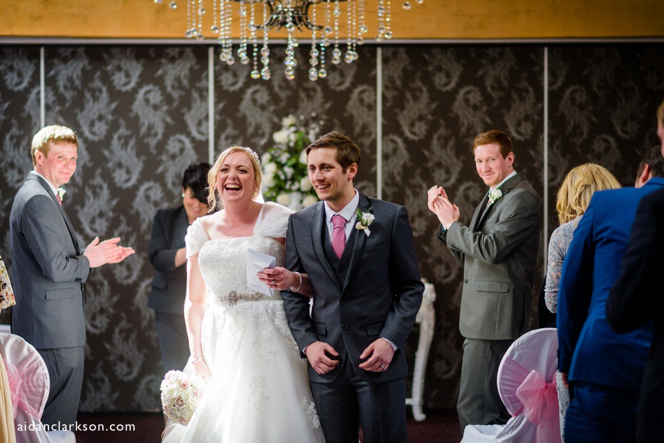 wedding ceremony photography at the ashbourne hotel