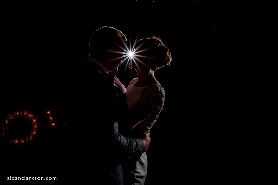photos of a first dance in a tipi